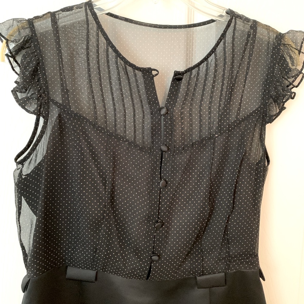 Tahari black cocktail dress